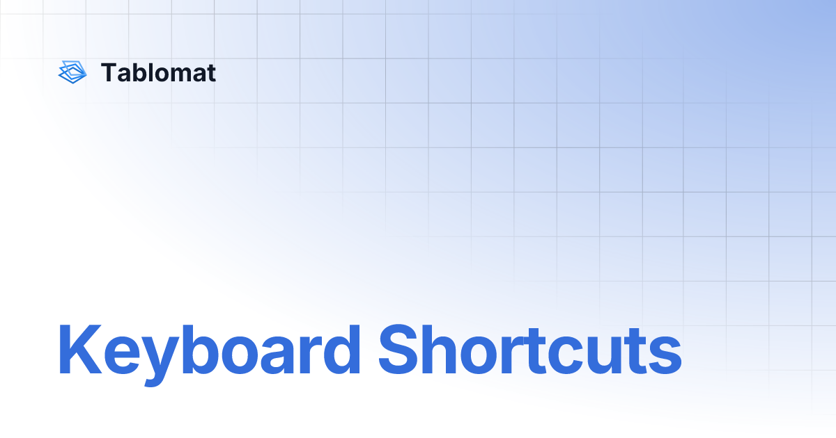 keyboard-shortcuts-tablomat